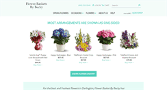 Desktop Screenshot of beckysflowerbasket.com